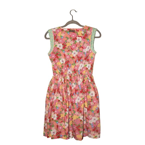 MATILDA JANE $68 Sleeveless Leah Fit & Flare Dress Wonderful Parade Floral Small - Picture 2 of 4